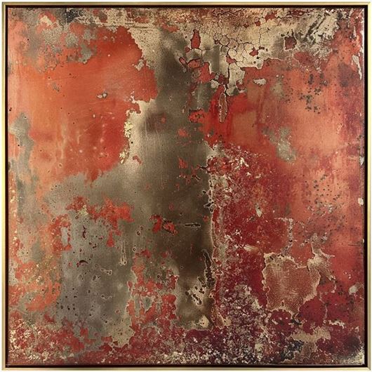 Picture of MONDIA II framed canvas gold - 83x83cm