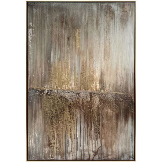 Picture of RETRO I framed canvas gold - 82x122cm