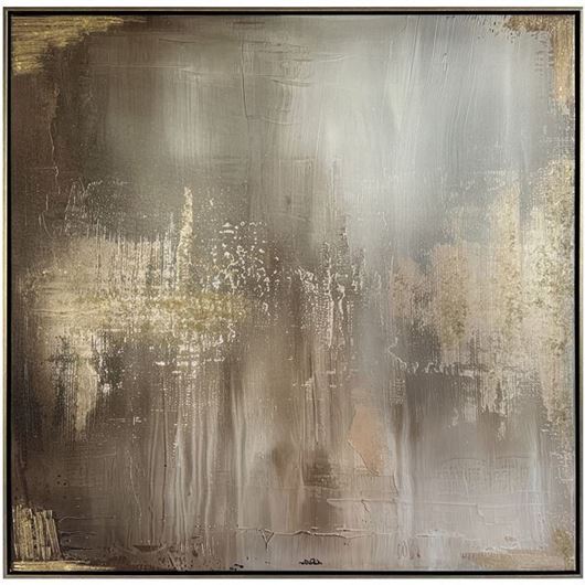 Picture of RETRO V framed canvas silver - 103x103cm