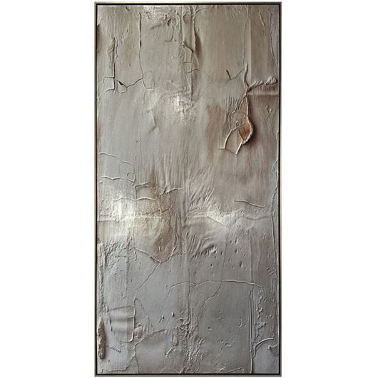 Picture of BALANCE I framed canvas silver - 93x183cm