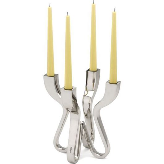 Picture of CHORUS candelabra chrome - H23cm