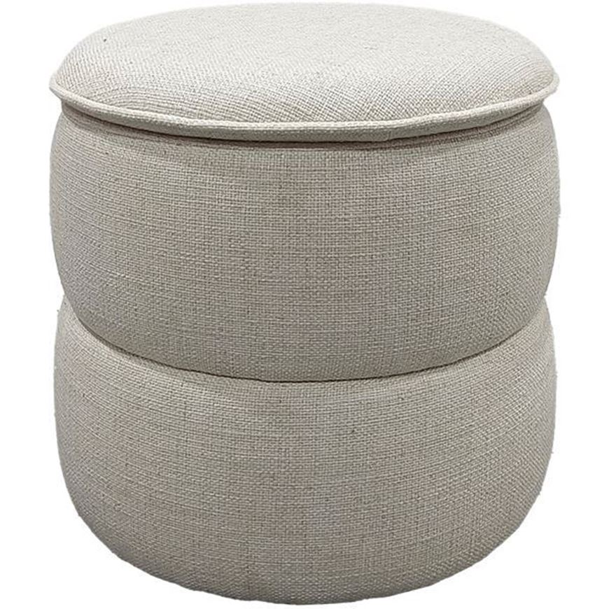 Picture of STENAR storage stool natural - dia 45cm