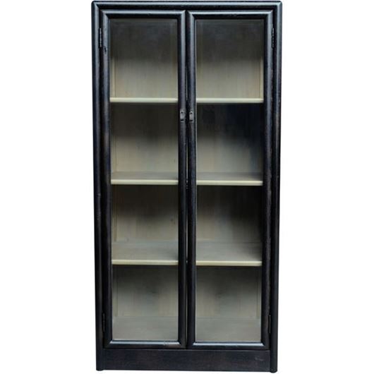 Picture of LING display cabinet black - 129x64cm