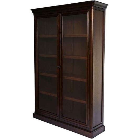Picture of DIXIE display cabinet brown - 210x138cm