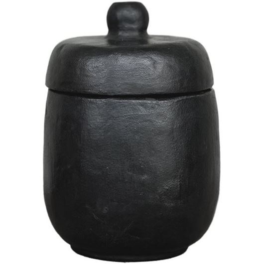 Picture of PEGO jar with lid black - H22cm