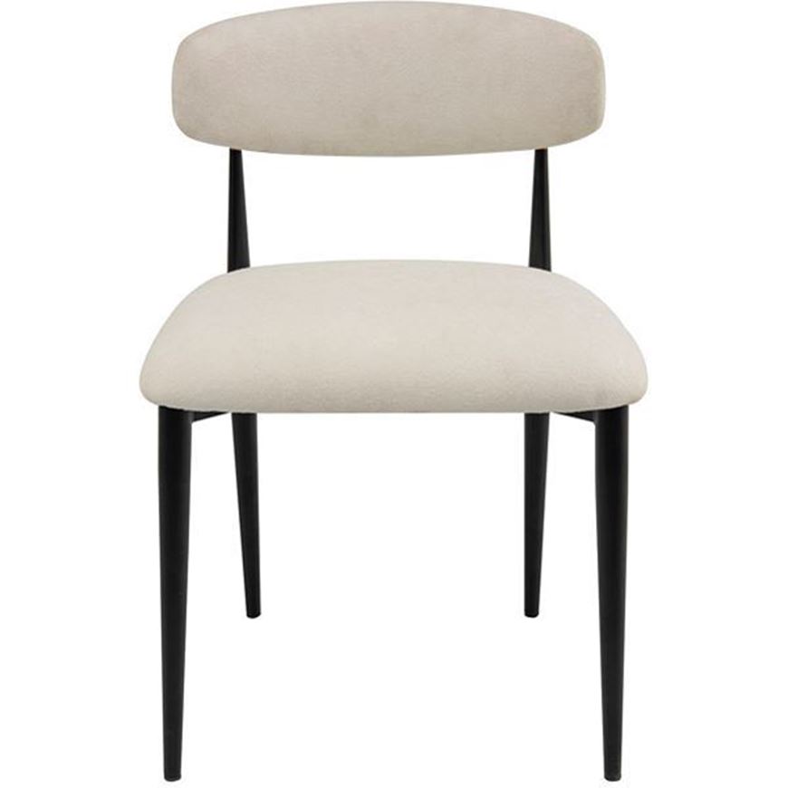 Picture of VELIS dining chair white/black