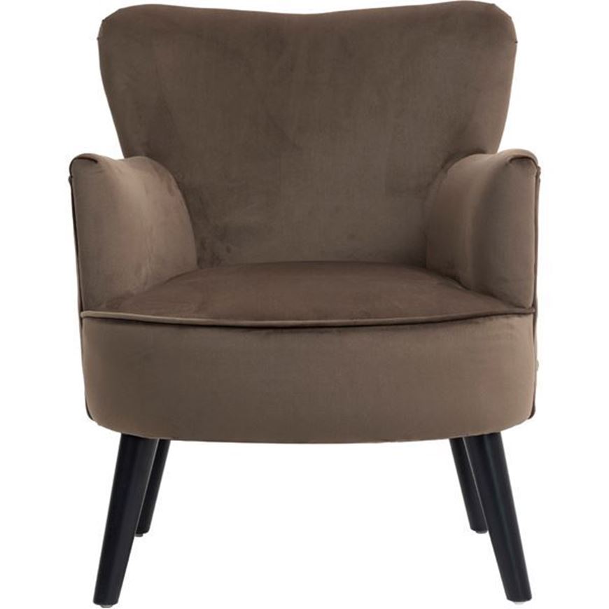 Picture of PLUSH armchair brown