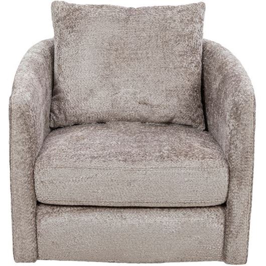 Picture of LORIK swivel armchair taupe