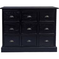 Picture of JONES chest of 9 drawers black
