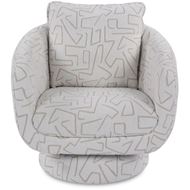 Picture of BOLZA swivel armchair white
