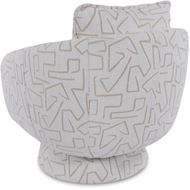 Picture of BOLZA swivel armchair white
