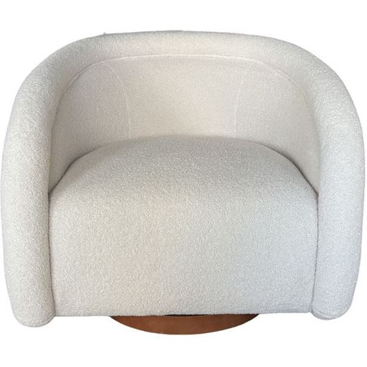 Picture of CAREY swivel armchair natural