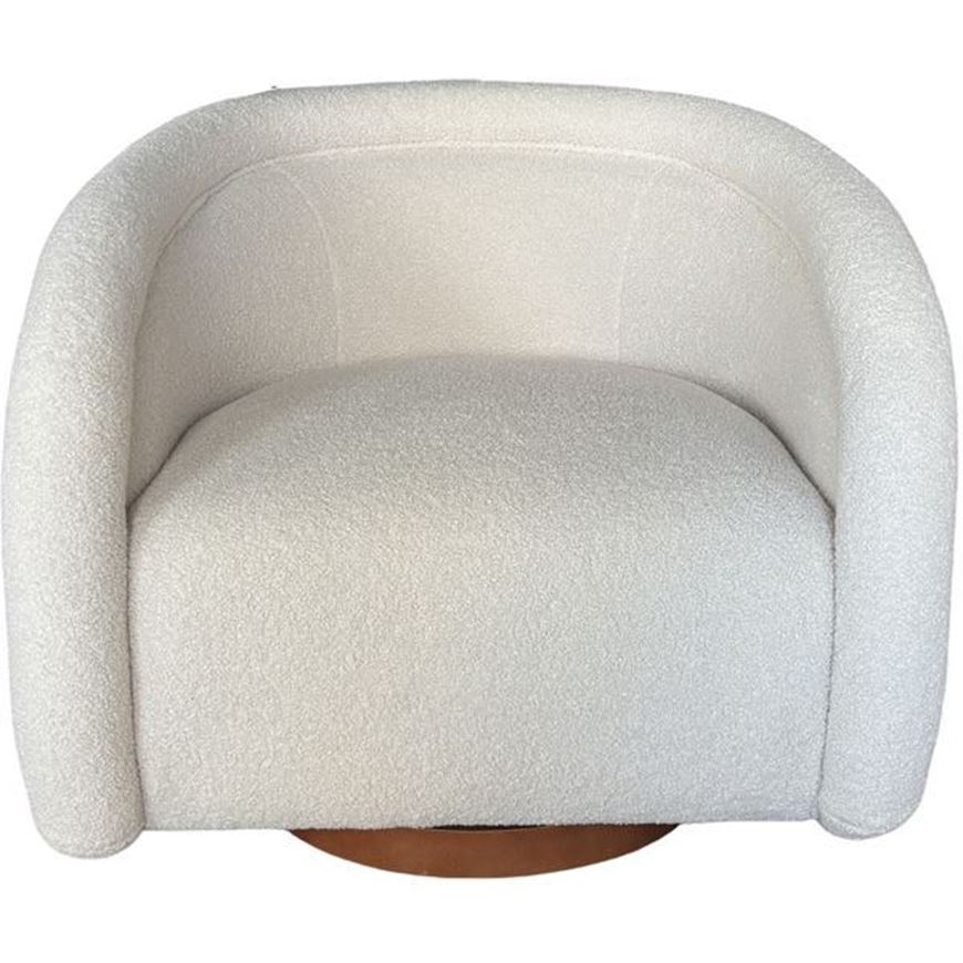 Picture of CAREY swivel armchair natural