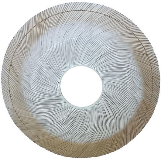 Picture of SUN wall mirror natural/white - dia 120cm