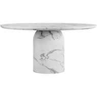 Picture of ALABASTER dining table white - dia 150cm