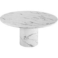Picture of ALABASTER dining table white - dia 150cm