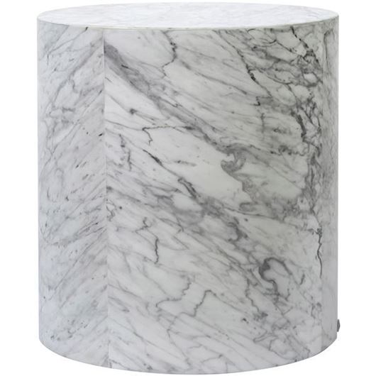 Picture of LUSTRO side table white - dia 45cm