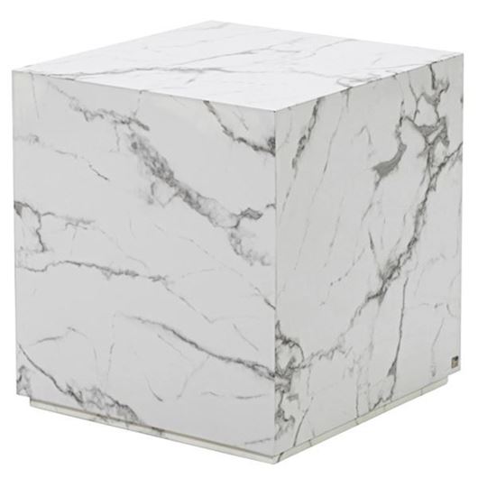 Picture of ALABASTER side table white - 55x55cm