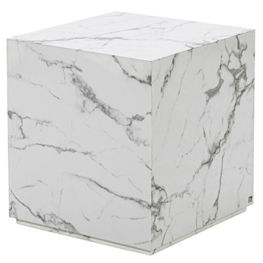 Picture of ALABASTER side table white - 55x55cm