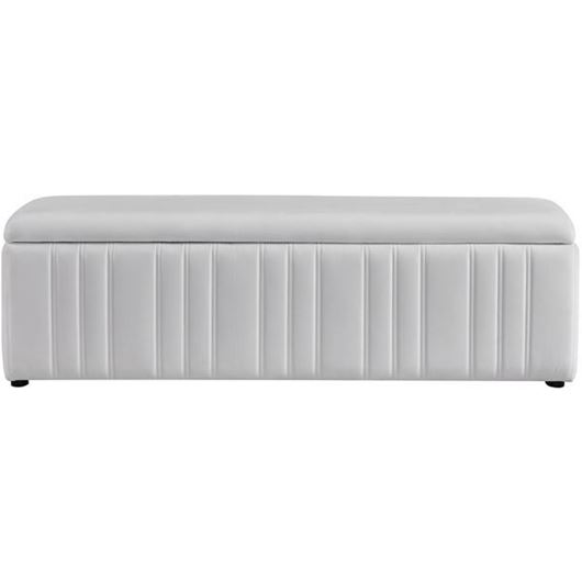 Picture of SONNO storage stool white -160x40