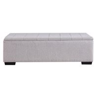 Picture of SOGNO storage stool white - 160x40