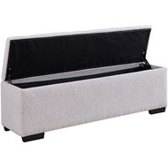 Picture of SOGNO storage stool white - 160x40