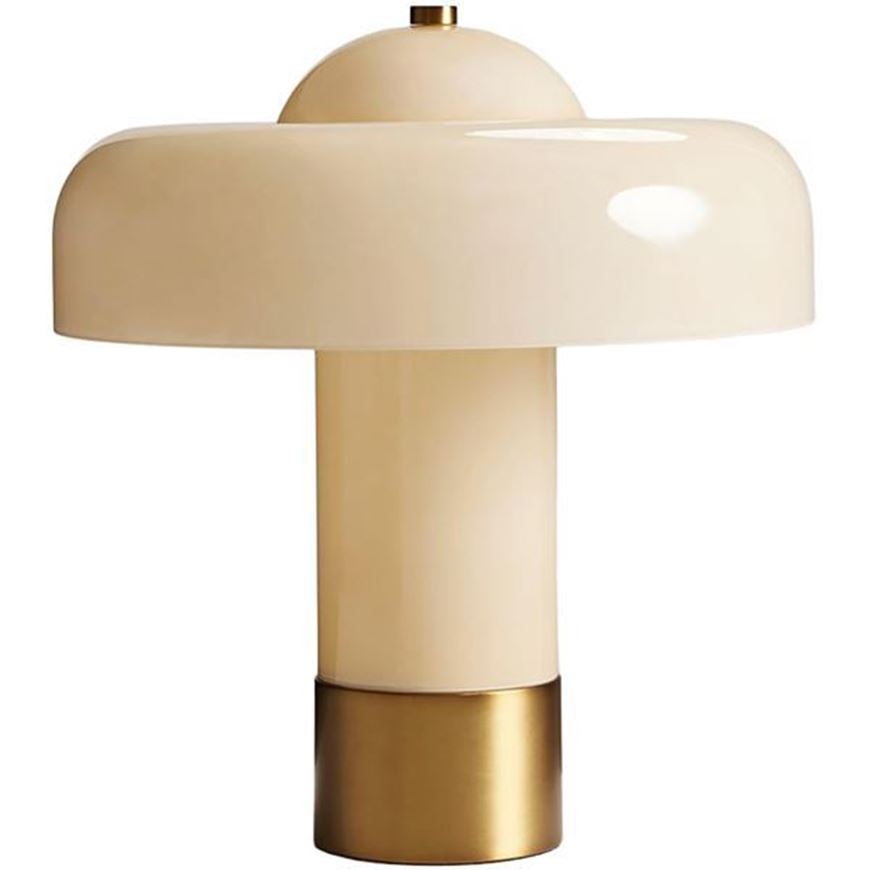 Picture of CANDY table lamp white/brass - H32cm