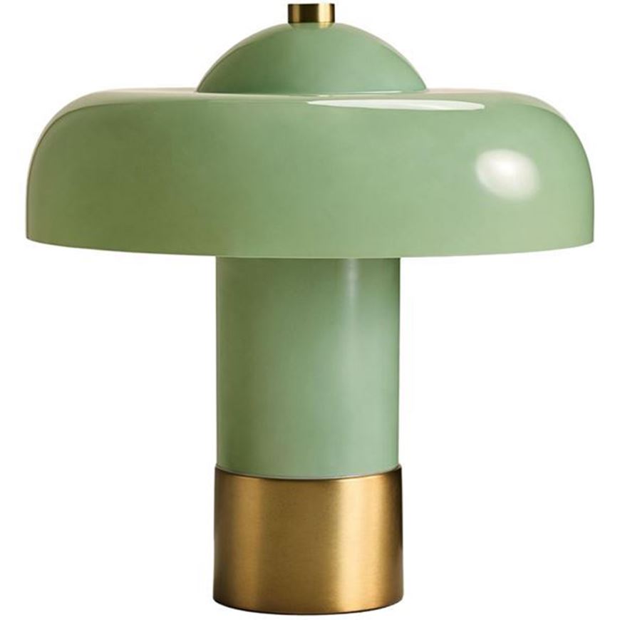 Picture of CANDY table lamp green/brass - H32cm