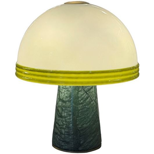 Picture of ENOKI table lamp white/green -H40cm