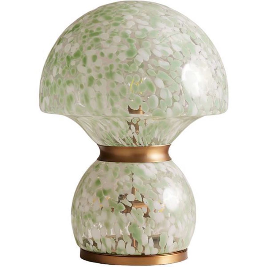 Picture of PORTOBELLO table lamp white/brass -H60cm