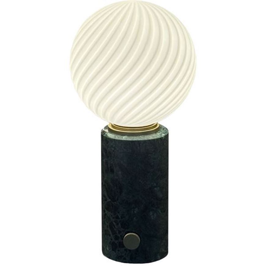 Picture of GLOB table lamp white/black - H30cm