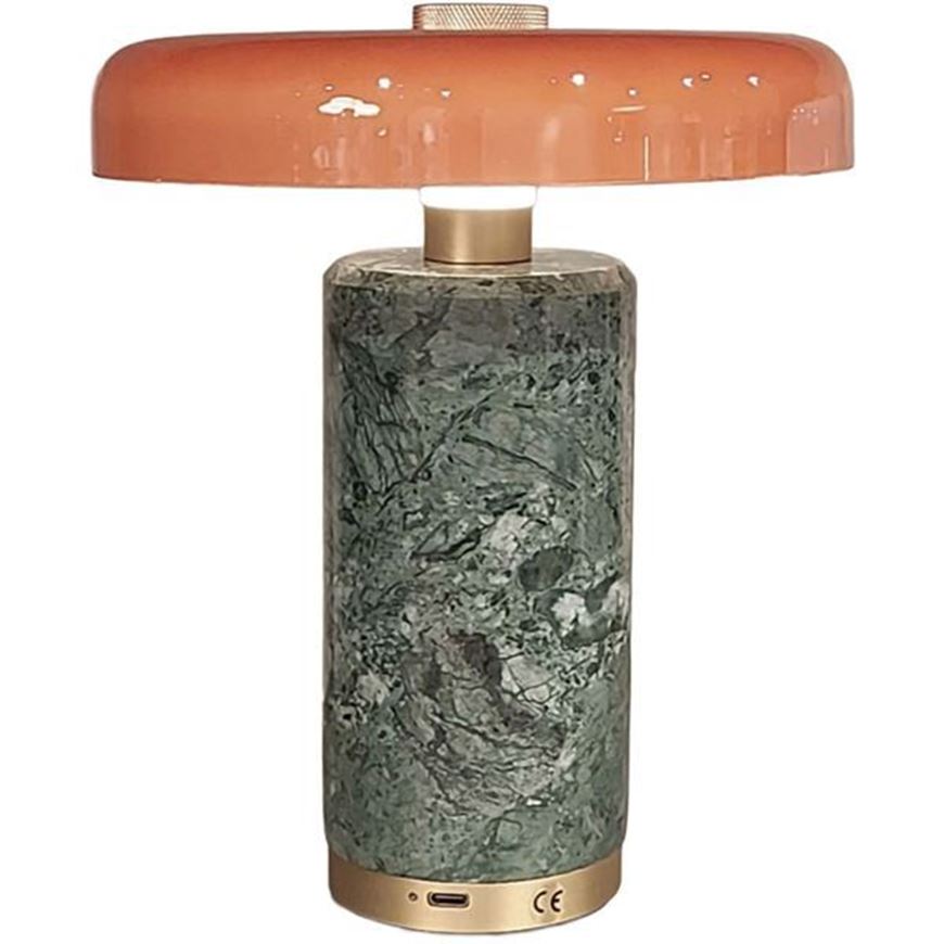 Picture of KAIA table lamp orange/green -H21cm