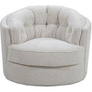 Picture of NIGHT swivel armchair white