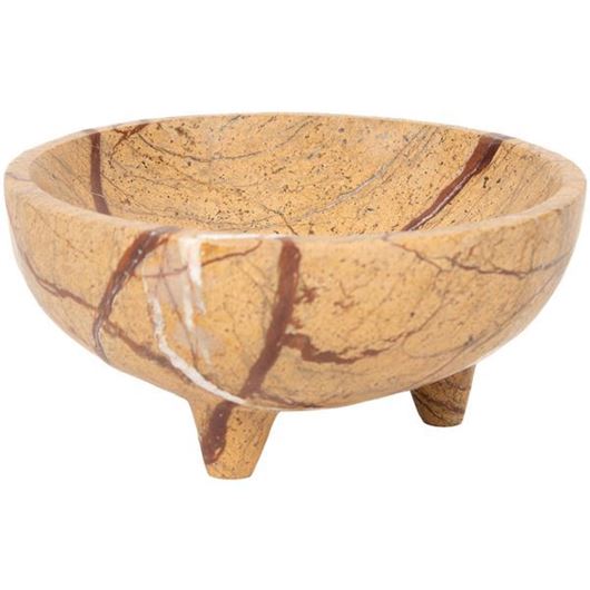 Picture of VELORA bowl decoration brown - dia 15cm