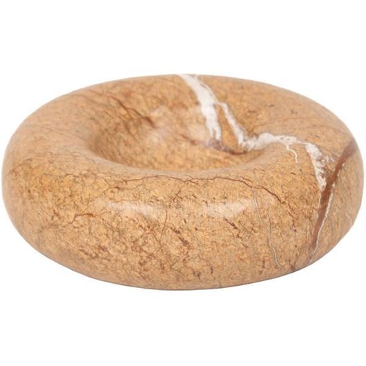 Picture of NOVARA bowl decoration brown - dia 15cm