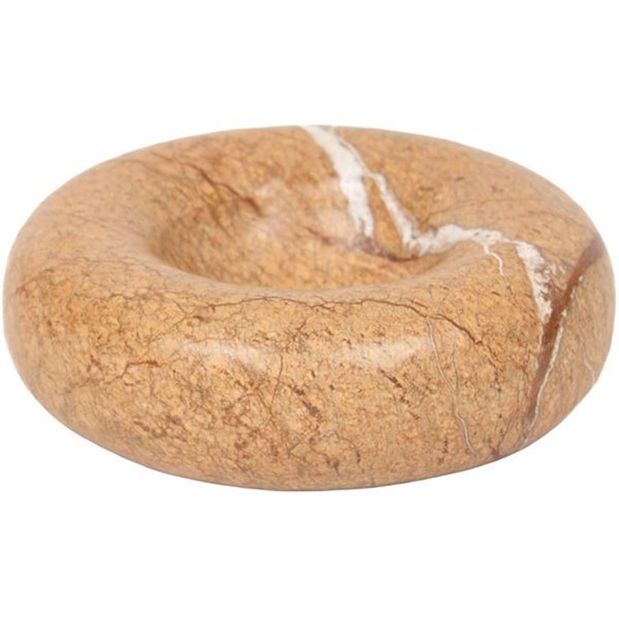 Picture of NOVARA bowl decoration brown - dia 15cm