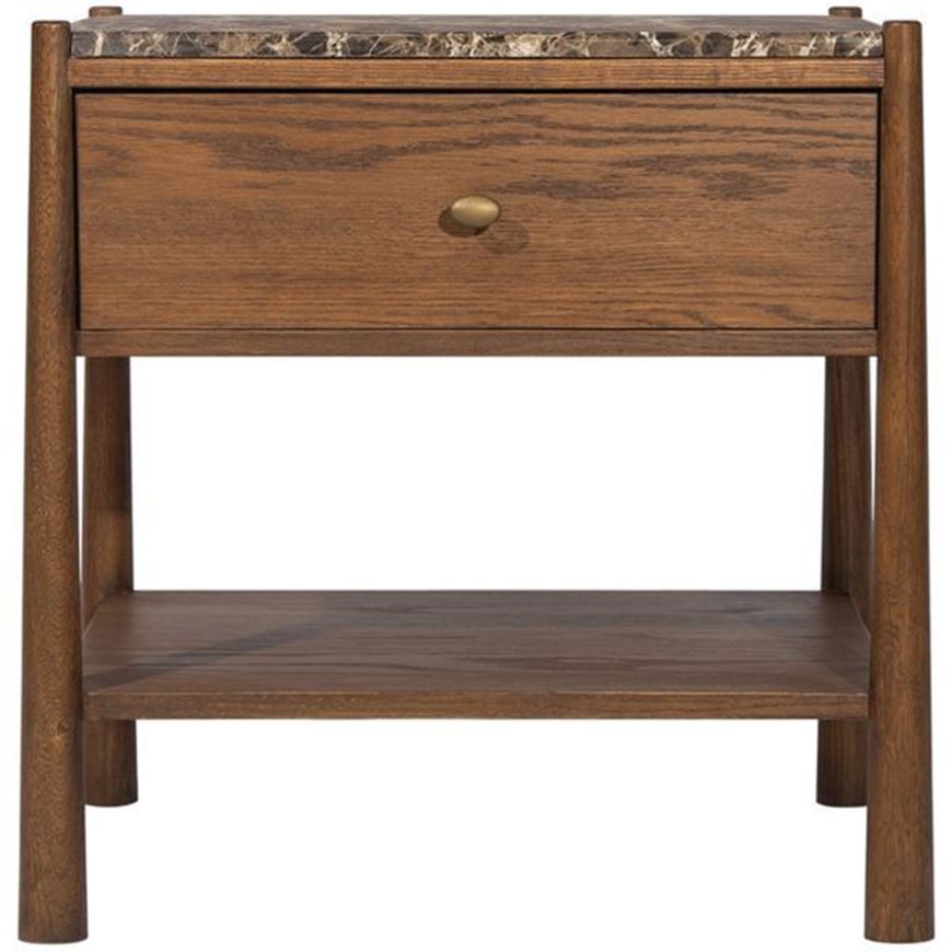 Picture of ZYRA bedside table brown