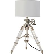 Picture of TELESCOPE table lamp white/chrome -H81cm