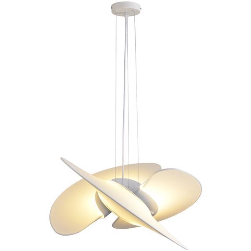 Picture of SOLAR chandelier white - dia 80cm