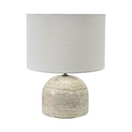 Picture of ALLICANTE table lamp white/natural -H51cm