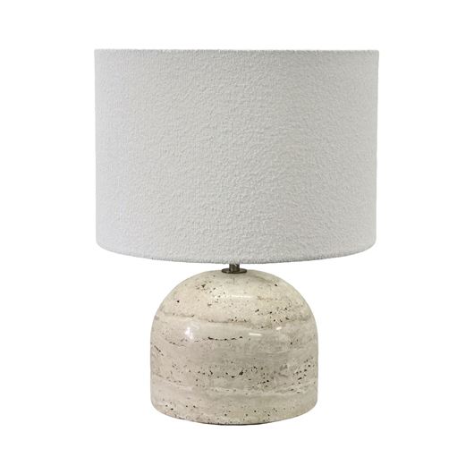 Picture of ALLICANTE table lamp white/natural -H51cm