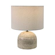 Picture of ALLICANTE table lamp white/natural -H51cm