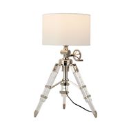 Picture of TELESCOPE table lamp white/chrome -H81cm