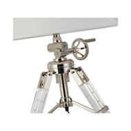 Picture of TELESCOPE table lamp white/chrome -H81cm